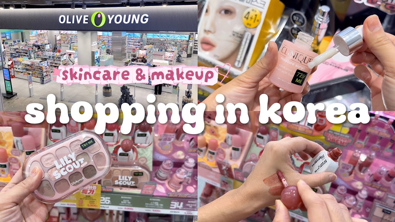 shopping in korea vlog 🇰🇷 skincare & makeup haul at Oliveyoung 💄 new autumn collection 올영세일