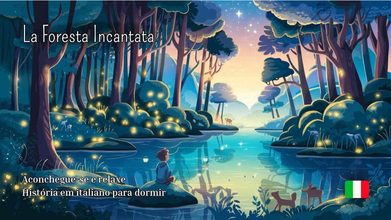 La Foresta Incantata - Hist&oacute;ria em Italiano para dormir (com chuva)