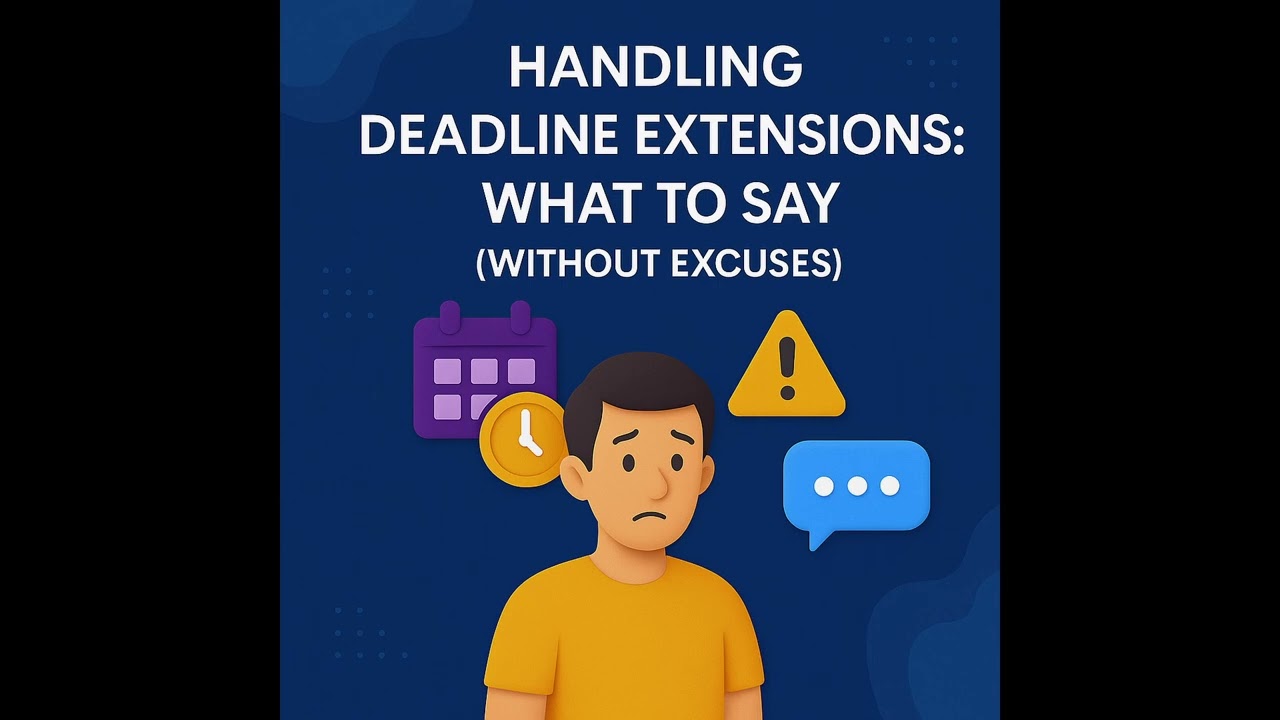 Handling Deadline Extensions: What to Say (Without Excuses) | DevLingo