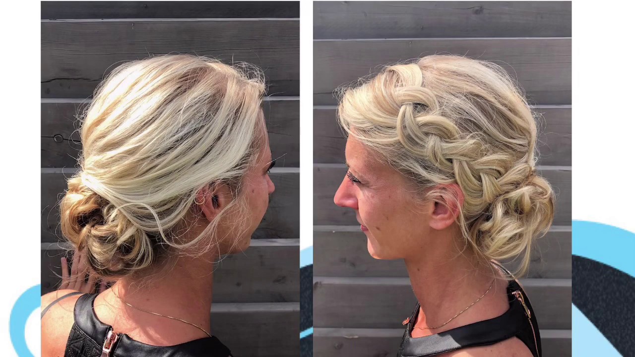 Nonchalant opsteek kapsel, casual updo hairstyle