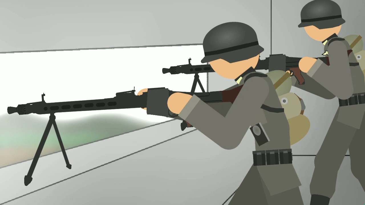 World War 2 Americans vs Germans! Stick Nodes Animation!