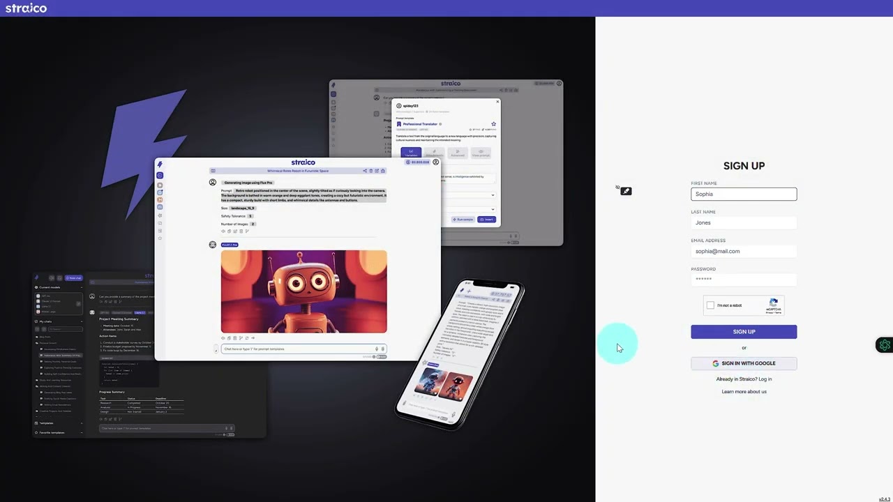 Integrate Straico Free AI into Google Sheets, Slides & Docs to Simplify Tasks.