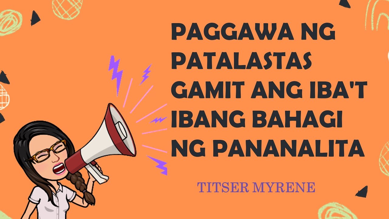 Paggawa ng Patalastas Gamit ang Iba't Ibang Bahagi ng Pananalita