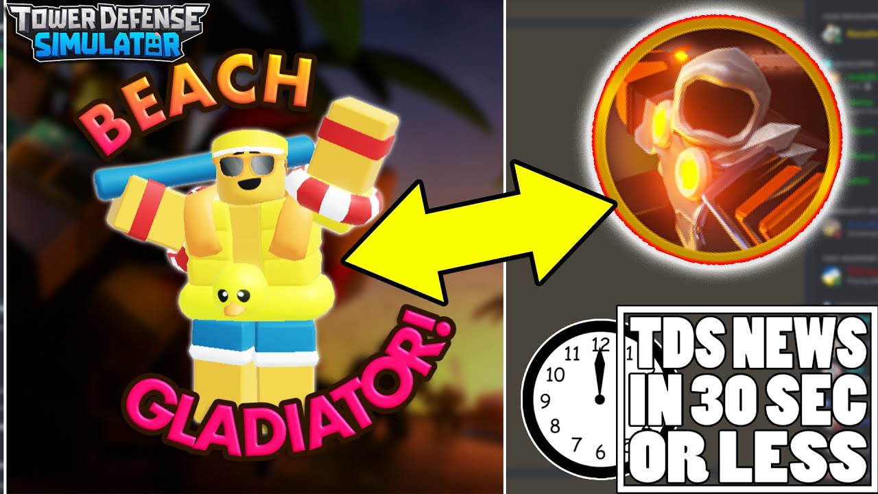 Gladiator gamepass is back!!!! +EXCLUSIVE SKIN CODE: beachglad2022 (TDS News in 30 seconds or less)