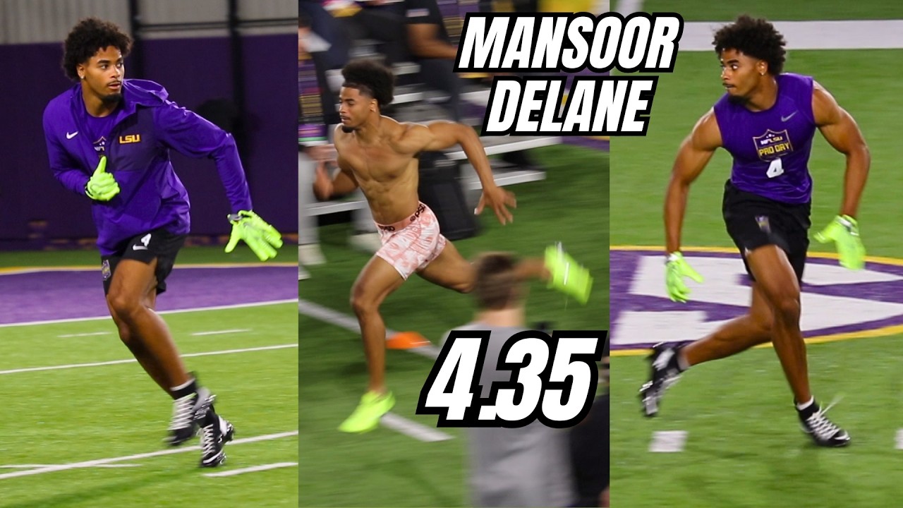 Mansoor Delane Pro Day FAST 4.35 40 for NFL Draft!