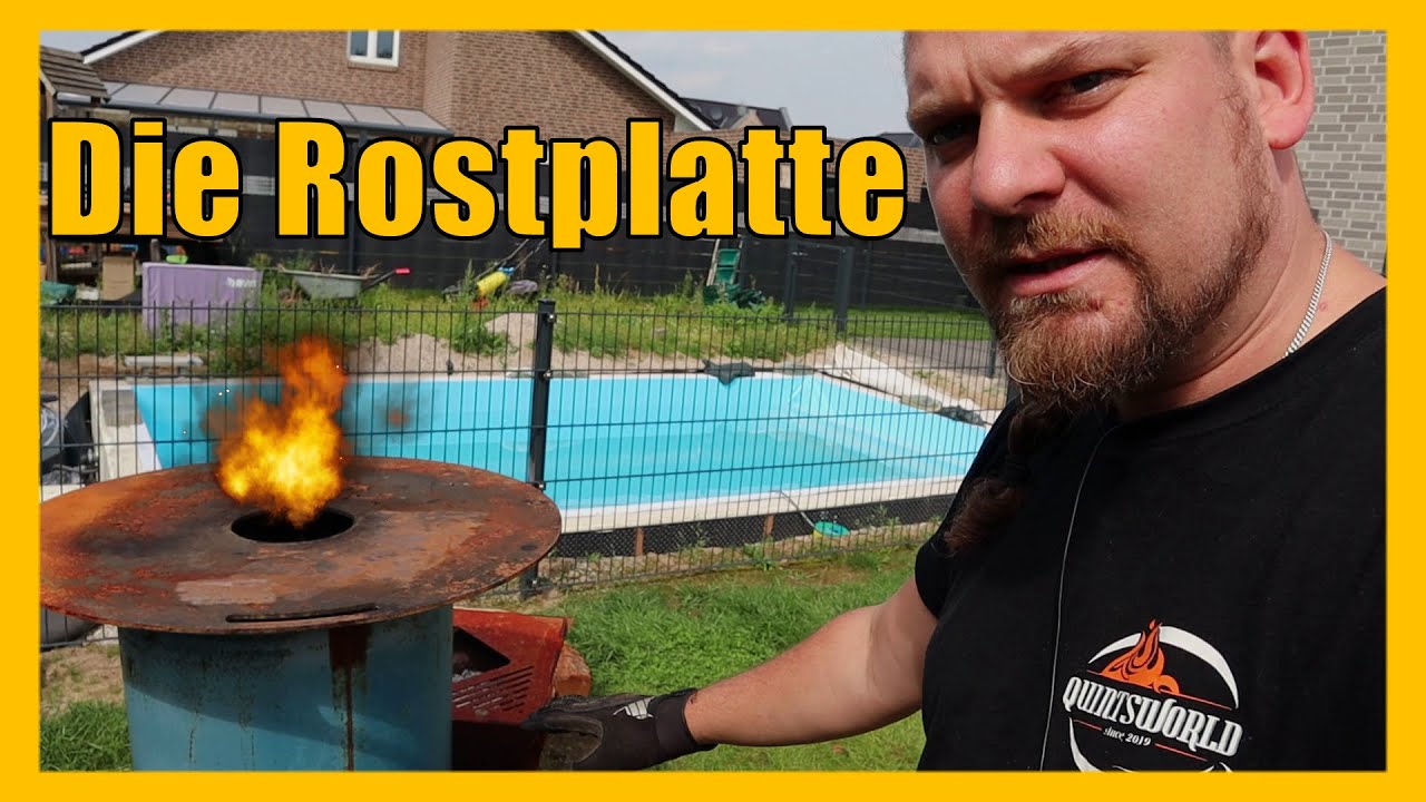 Feuerplatte verrostet / neu einbrennen