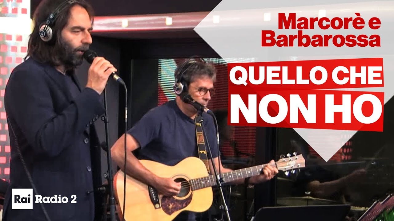 Neri Marcorè e Luca Barbarossa - Quello Che Non Ho live a Radio2 Social Club