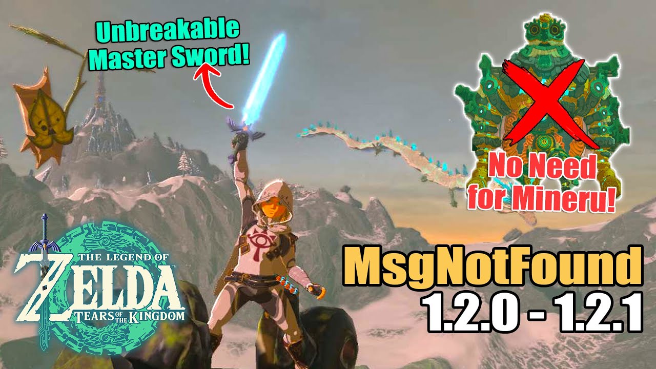 The EASIEST Method How to Obtain the UNBREAKABLE (MsgNotFound) Master Sword for Version 1.2.1! TOTK