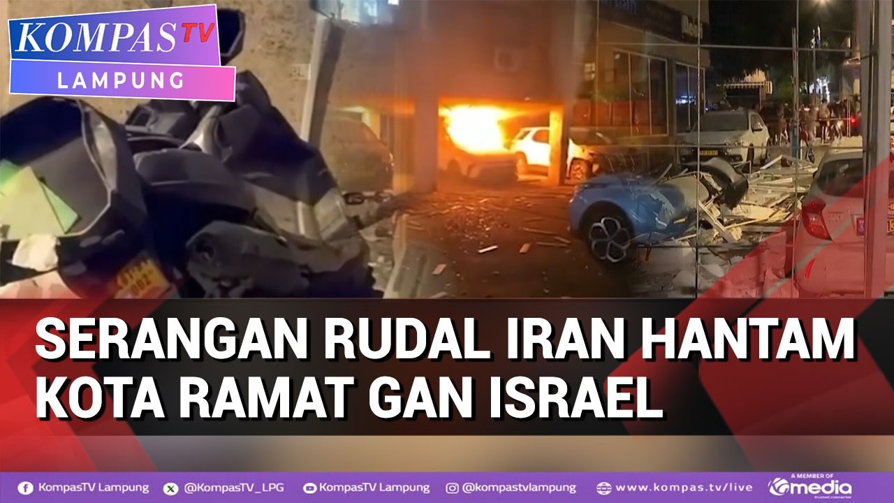 Serangan Rudal Iran Hantam Kota Ramat Gan Israel, Apartemen dan Stasiun Rusak Parah