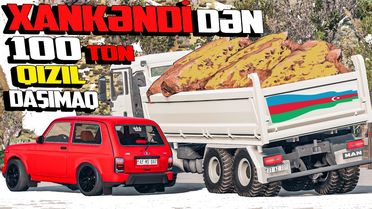 Xankəndidən 100 Ton Qızıl İşi Man KamazDaşıya Bilmədi | Maşın Oyunları | BeamNG.Driver 