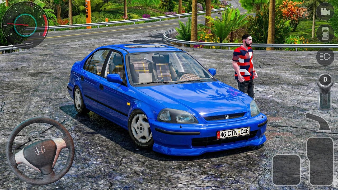Honda Civic Araba S&uuml;r&uuml;ş Sim&uuml;lat&ouml;r Oyunu - New Etiket Online Multiplayer #12 - Android GamePlay