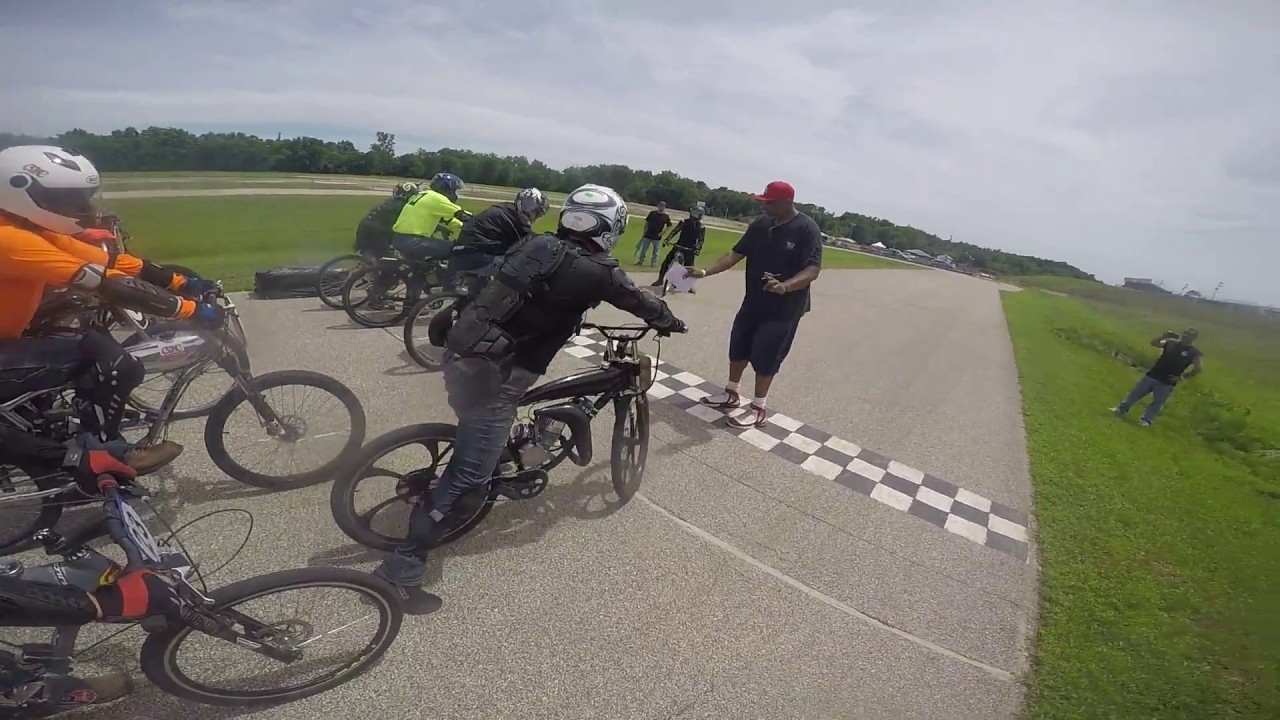 ZEDA90 92cc MOTORIZED BICYCLE RACING! ST LOUIS MOTORBIKE CLUB! FAST Zeda motor