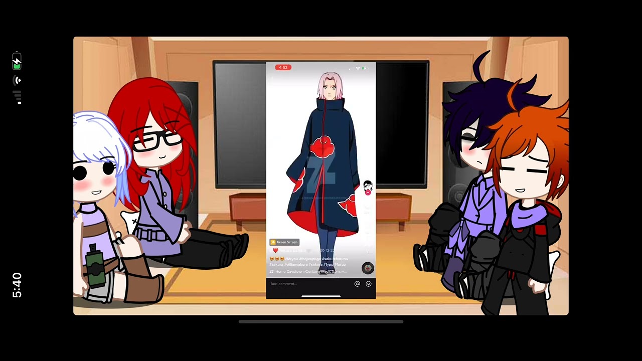 Team hebi react to sakura