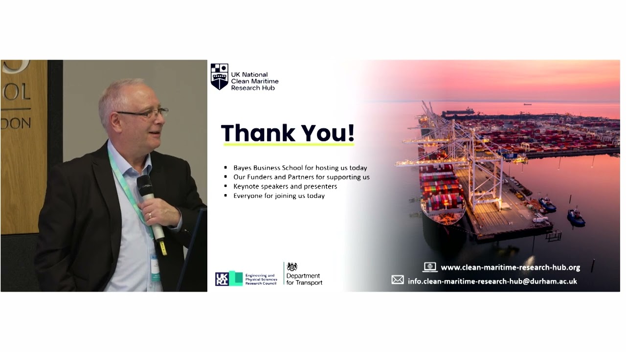 Clean Maritime Research Conference 2024 | Closing Remarks | Tony Roskilly