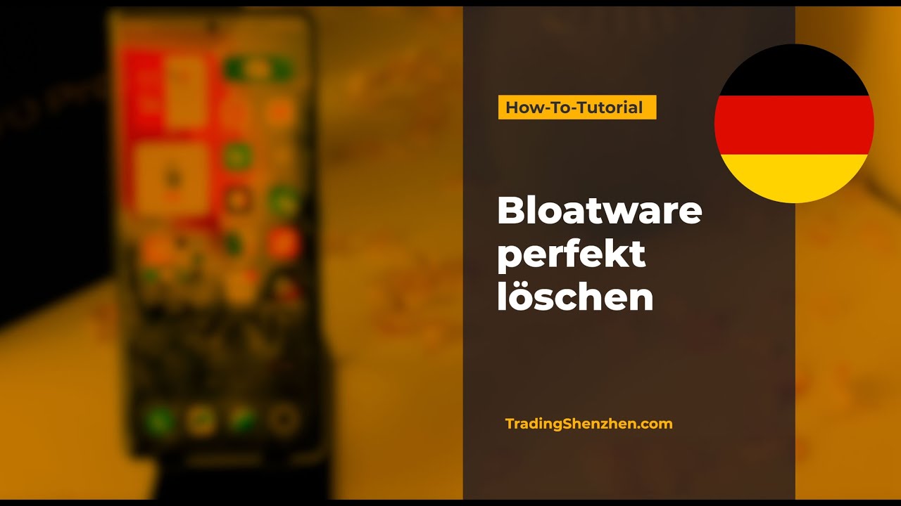 Android Bloadware perfekt löschen - How To Tutorial - ADB USB Debugging - German