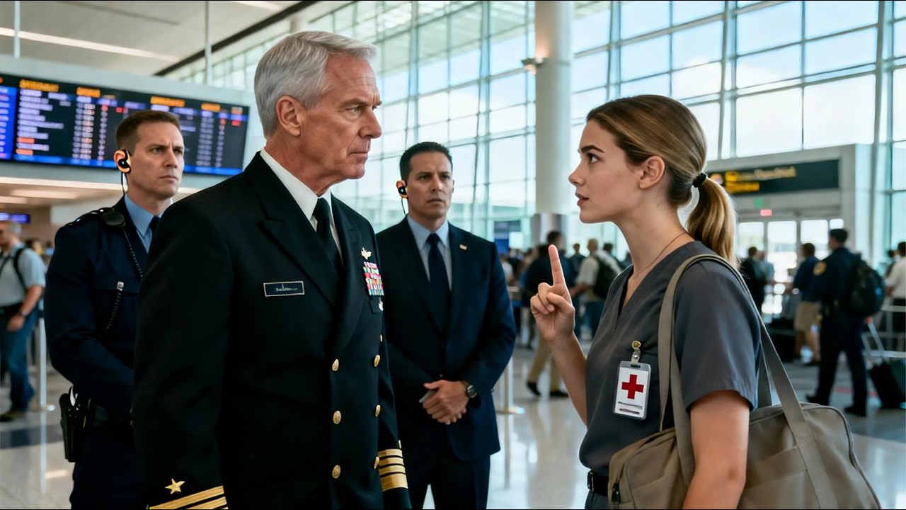 ✨A Nurse Gave A Silent Signal To A Navy Admiral At The Airport—And Everything Changed Instantly
