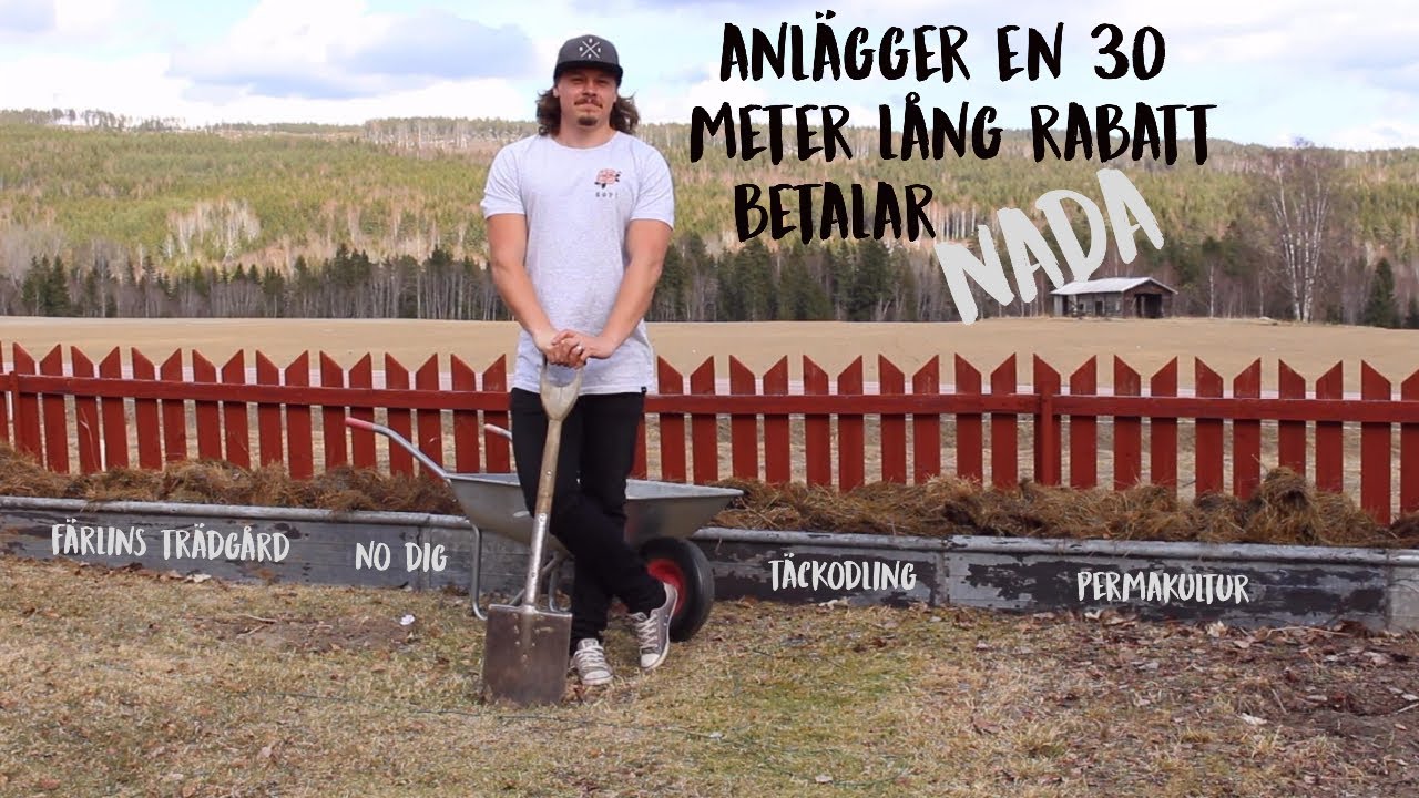 Anlägger en 30 meter LÅNG rabatt utan att köpa en enda påse jord. HUR?!