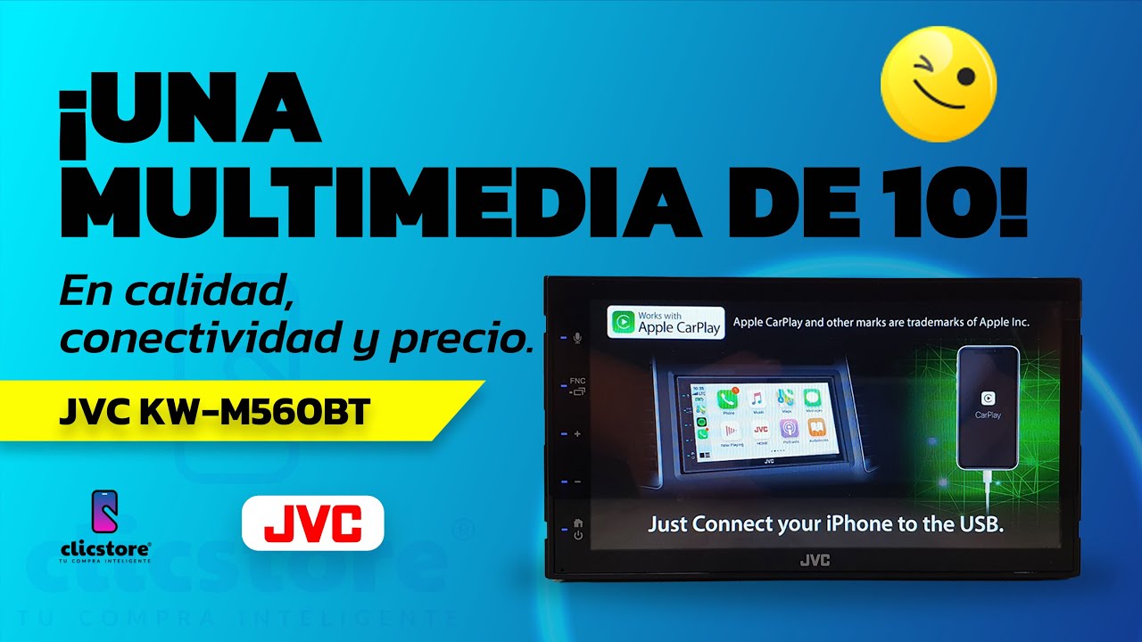 ¡Una multimedia de 10! En calidad, conectividad y precio. JVC KW-M560BT