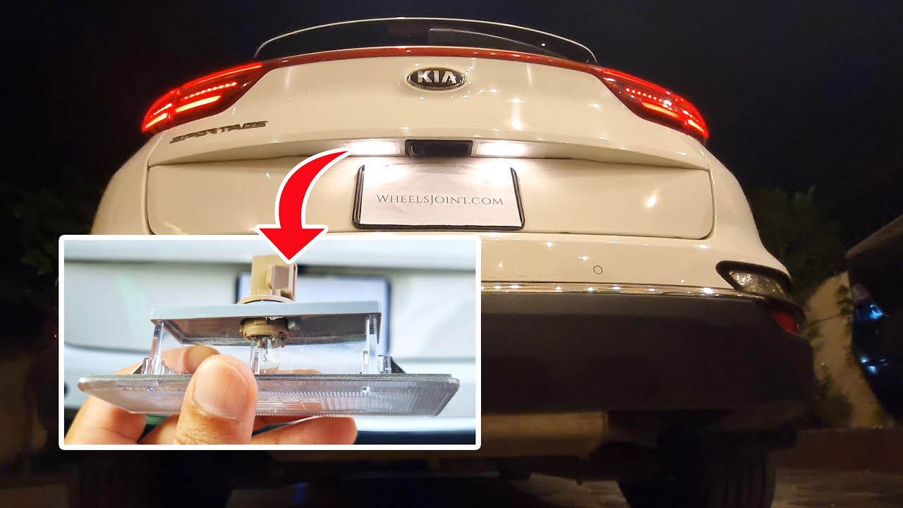 How to replace license plate light bulb in Kia Sportage