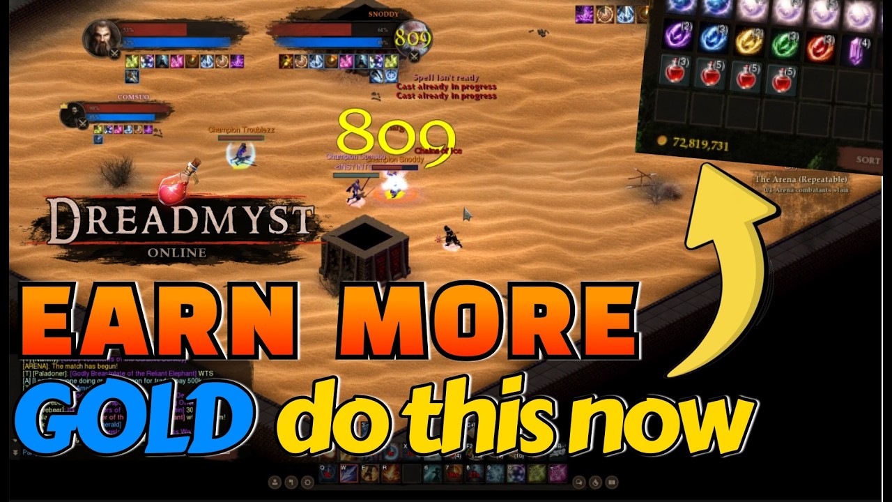 EARN MORE GOLD FAST, OTHER WAY TO GET GOLD FAST - DREADMYST WITH COMMENTARY
