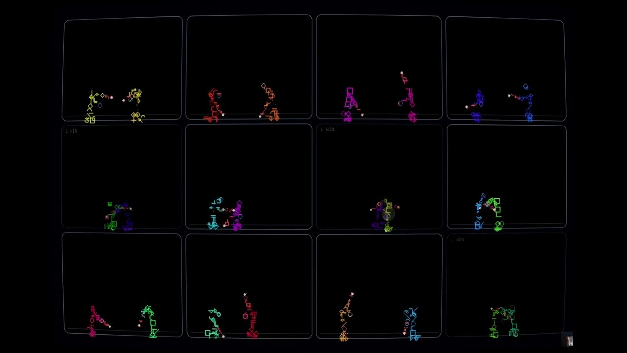 Neural Fighters: Evolution Simulation — Emergent Combat