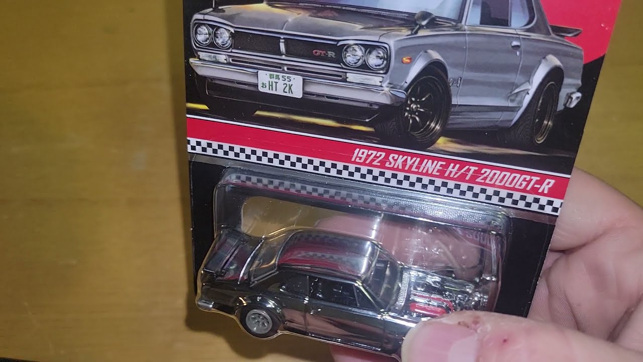2021 Hot Wheels RLC 1972 Skyline H/T 2000GT-R Nissan GTR Chrome new opening hood design