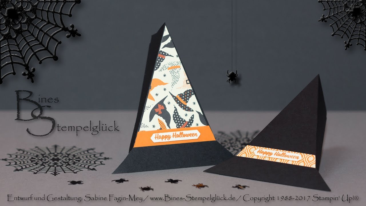 Halloween Verpackung - Hexenhut - mit Stampin' Up!