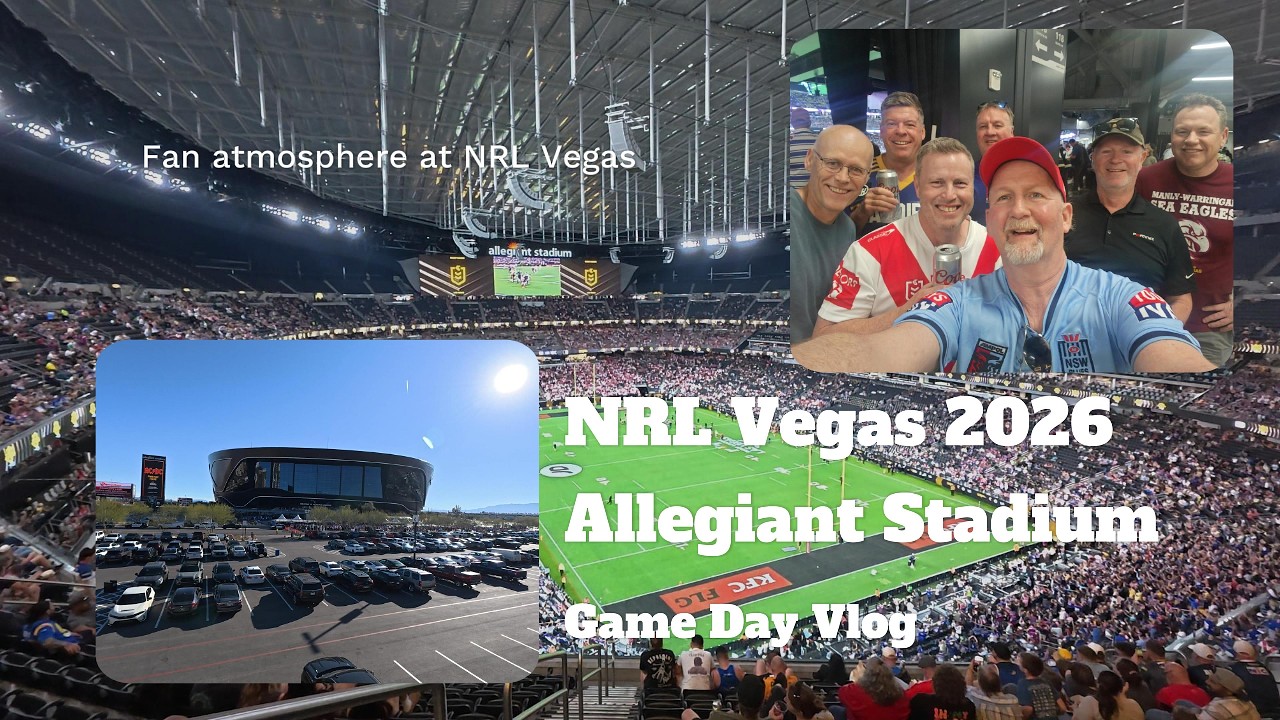 NRL Las Vegas 2026 Game Day Vlog Fan atmosphere in Vegas