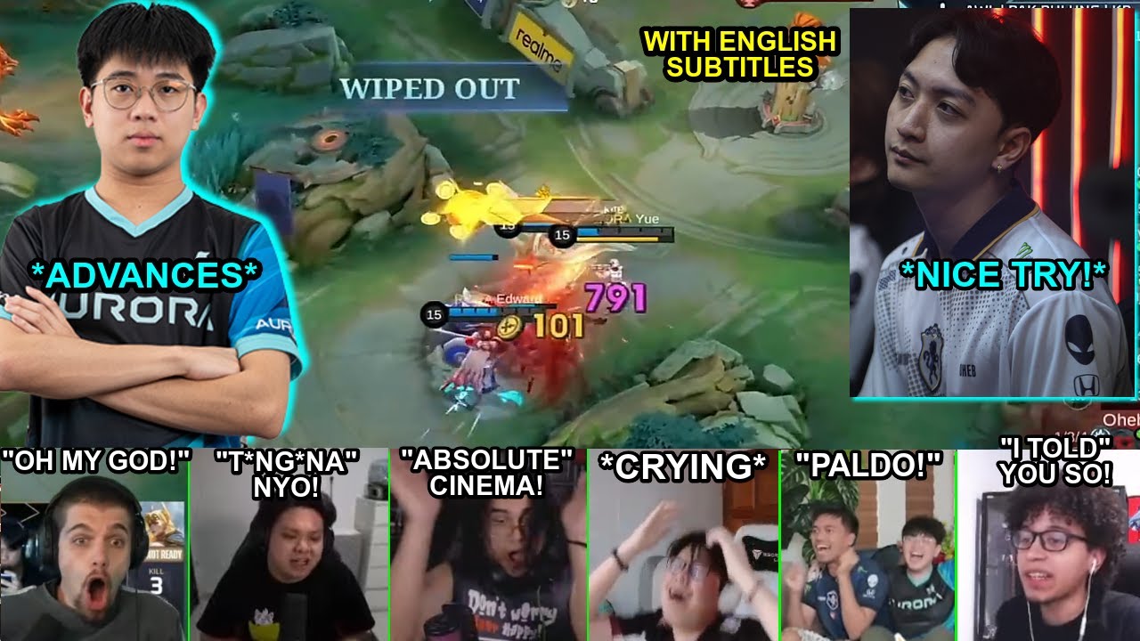 (ENG SUB) STREAMERS REACT TO RORA SENDING TLPH TO LOWER BRACKETS! | M7 KNOCKOUT STAGE REACTIONS