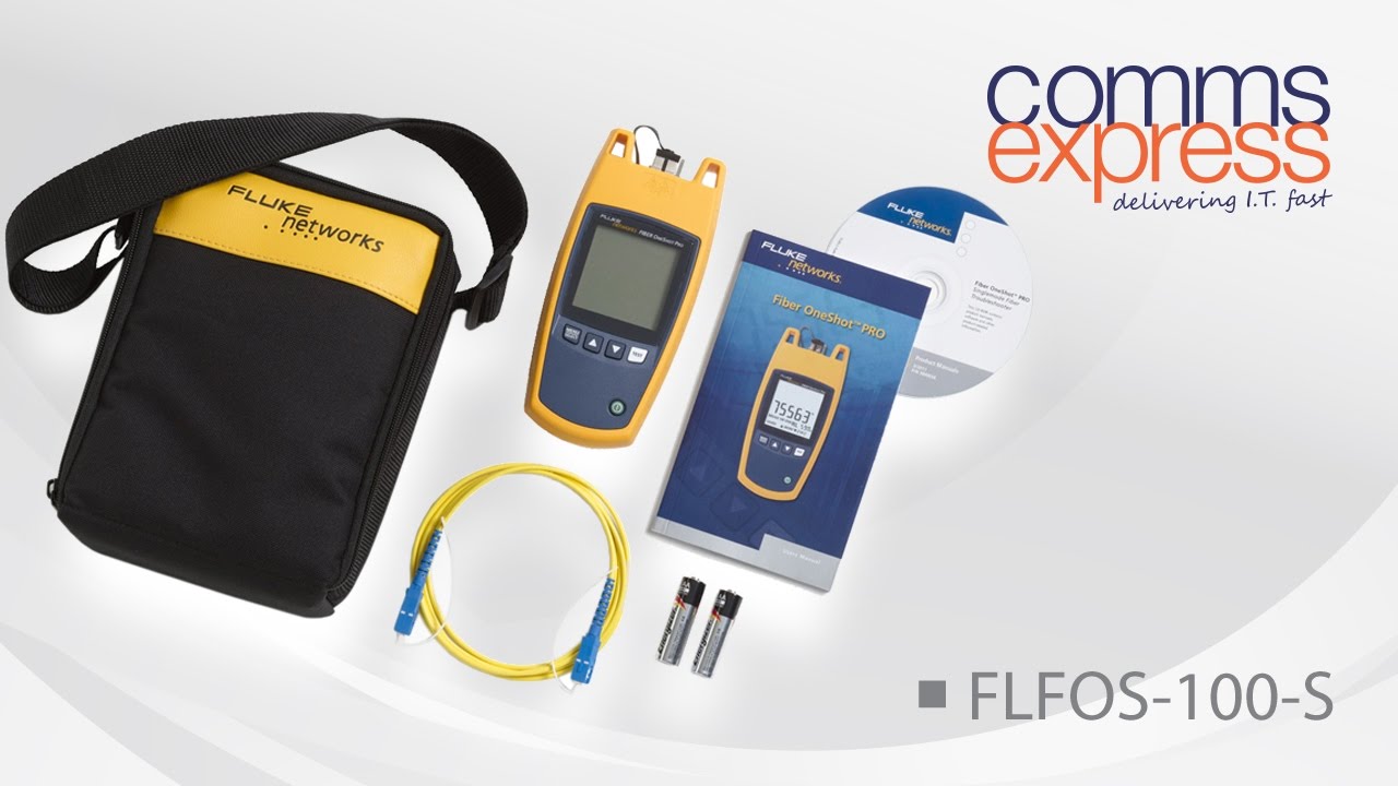 Fiber OneShot PRO Fiber Testing By Fluke Networks