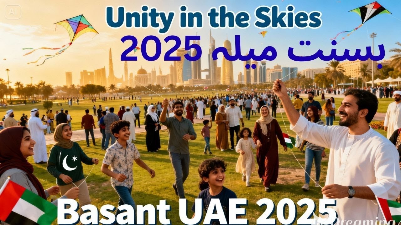 Basant Kite Festival Al Ain 2025 | UAE INDIA PAKISTAN Festival 4K