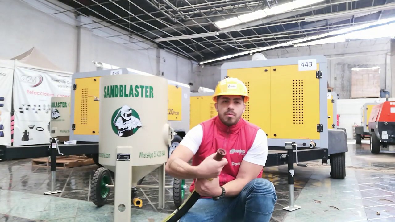¿COMO USAR UNA OLLA  DE SAND BLAST | OLLA SANDBLASTER 272 KG | GRUPO COMPRESORES Y MAQUINARIA