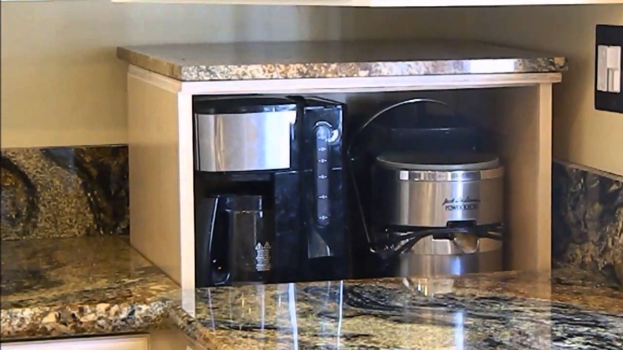Blind Corner Cabinet Appliance Lift Demonstration