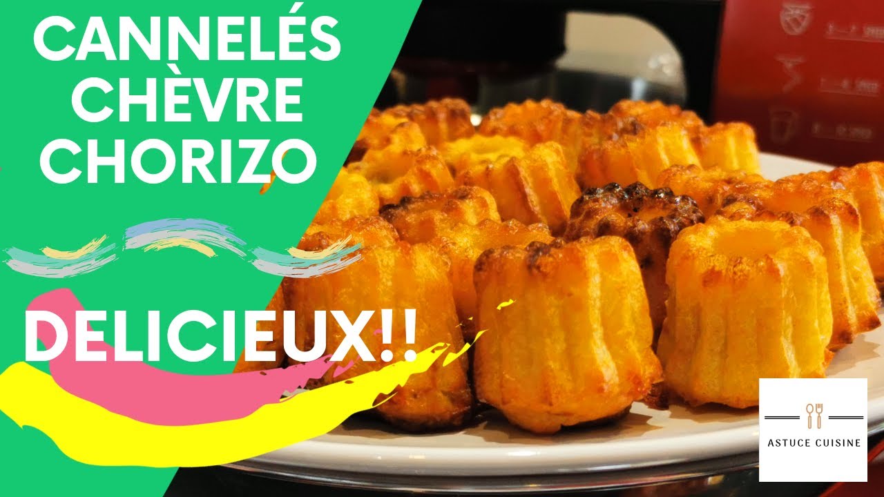 CANNELÉS CHÈVRE CHORIZO  CROUSTILLANT A L EXTÉRIEUR, MOELLEUX A L INTÉRIEUR