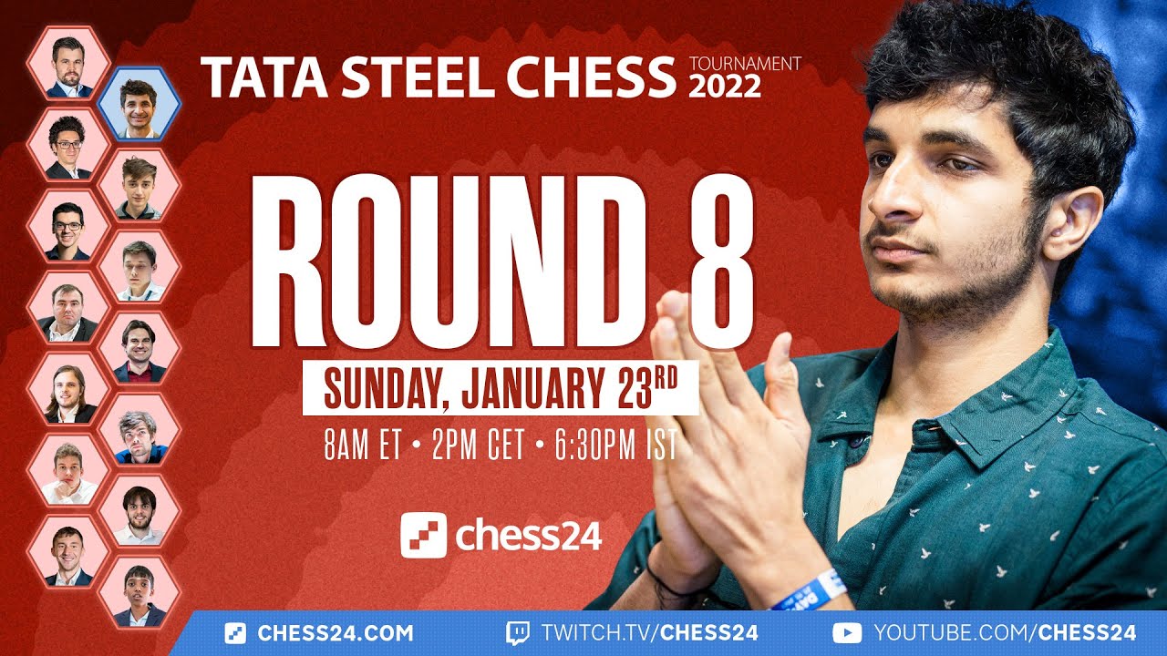 Tata Steel Chess 2022 | Round 8 | Jan Gustafsson & Peter Svidler