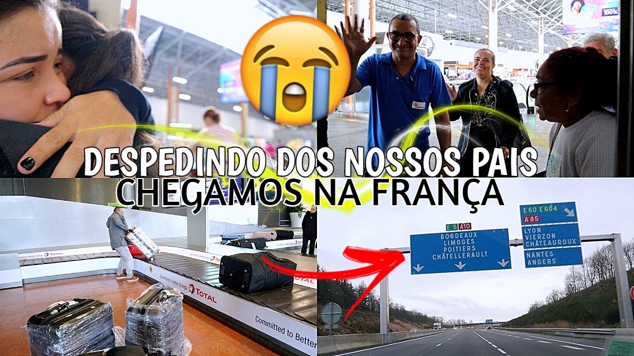 DESPEDINDO DOS NOSSOS PAIS + CHEGAMOS NA FRANÇA ♥ - Bruna Paula