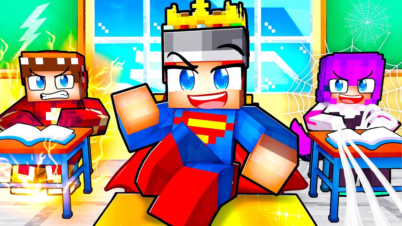 One KING in an ALL SUPERHERO School!
