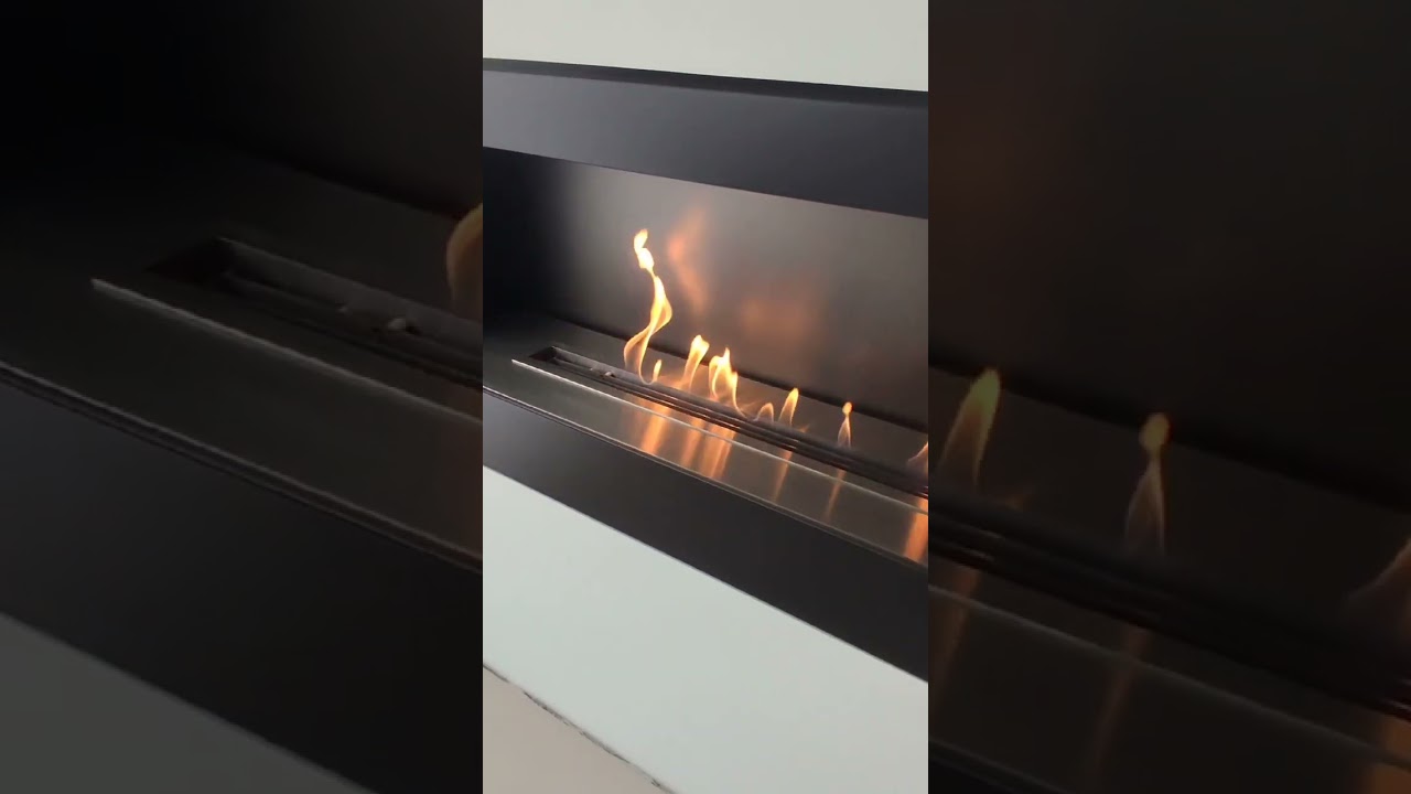 Wall Mounted Automatic Ethanol Fireplace With Remote Controller 