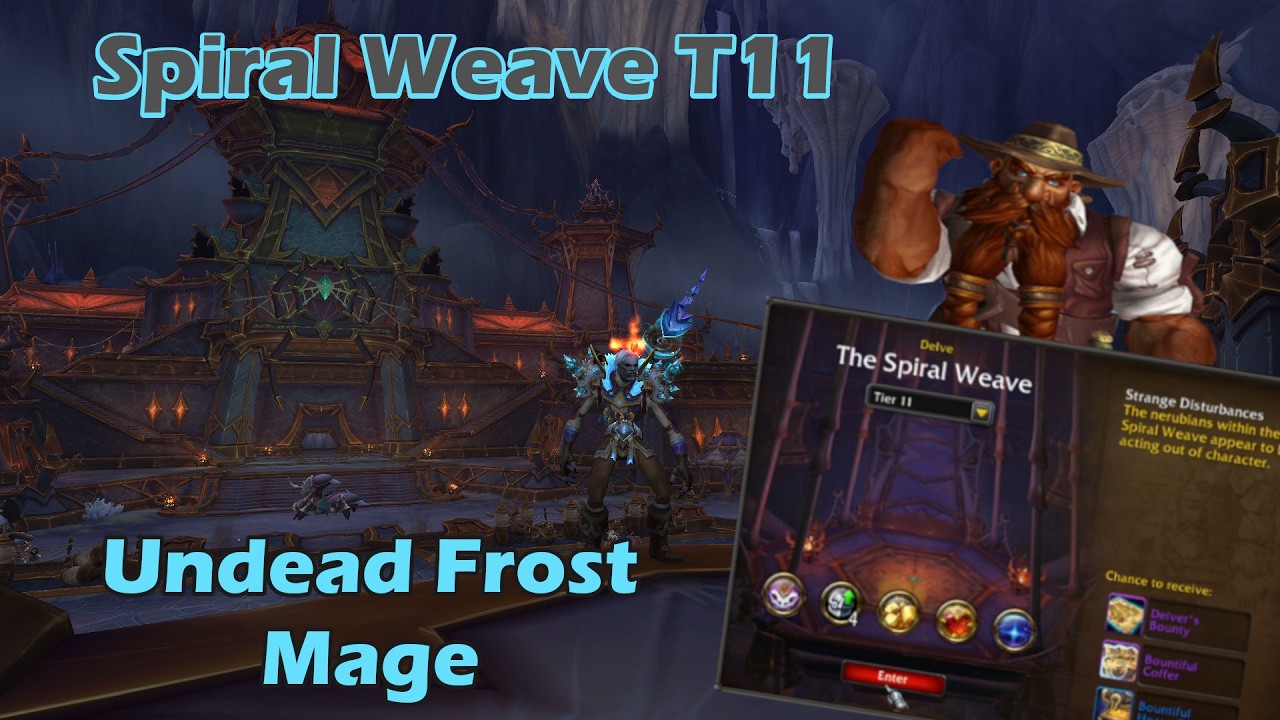 Spiral Weave T11 Delve (Frost Mage) – World of Warcraft #wow #worldofwarcraft #asmr #gaming #mmorpg