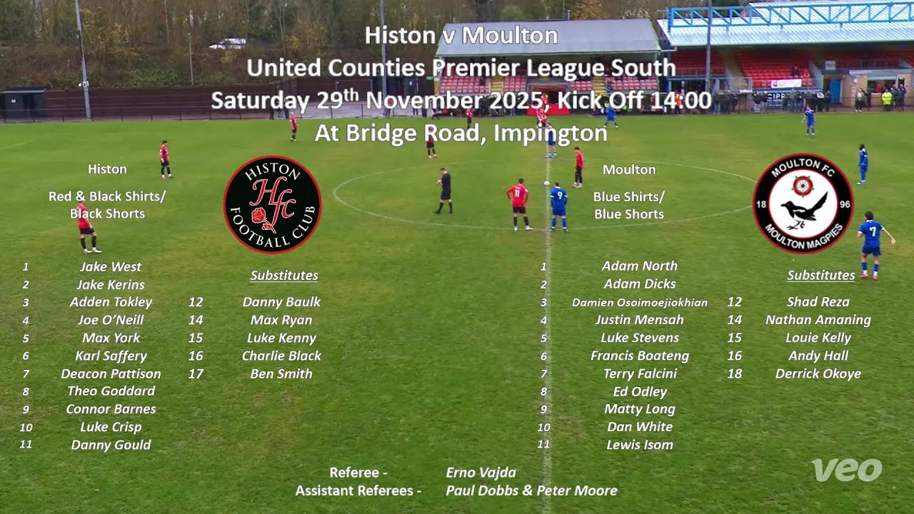 Histon v Moulton - UCL (29112025)