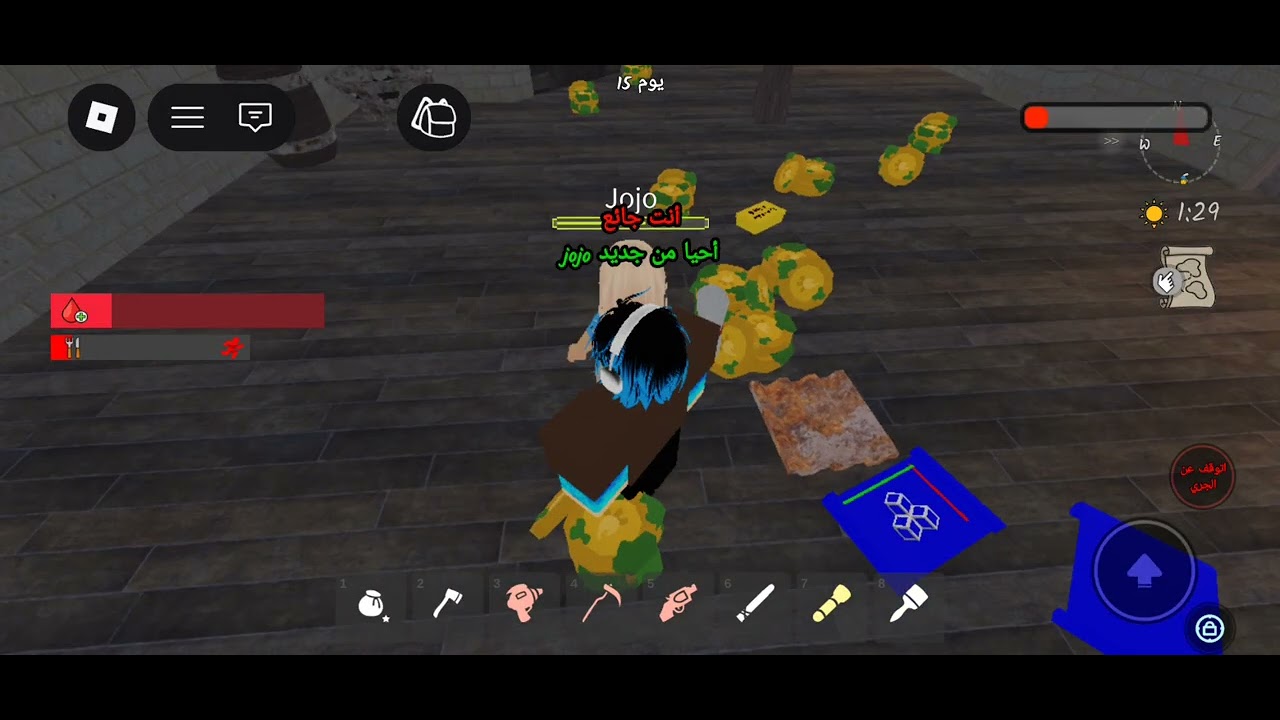 روبلوكس اليوم حاولت اقتل القرويين💀 في ماب 99ليله 