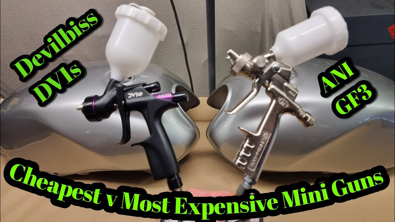 Devilbiss DV1s v ANI GF3 Cheapest v Most Expensive Mini Gun!