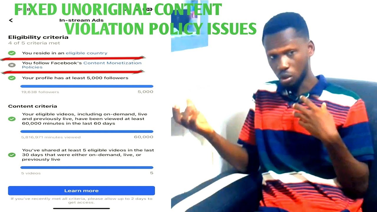 How to fix unoriginal content issues on Facebook.facebook ads, marketing analytics, content creation