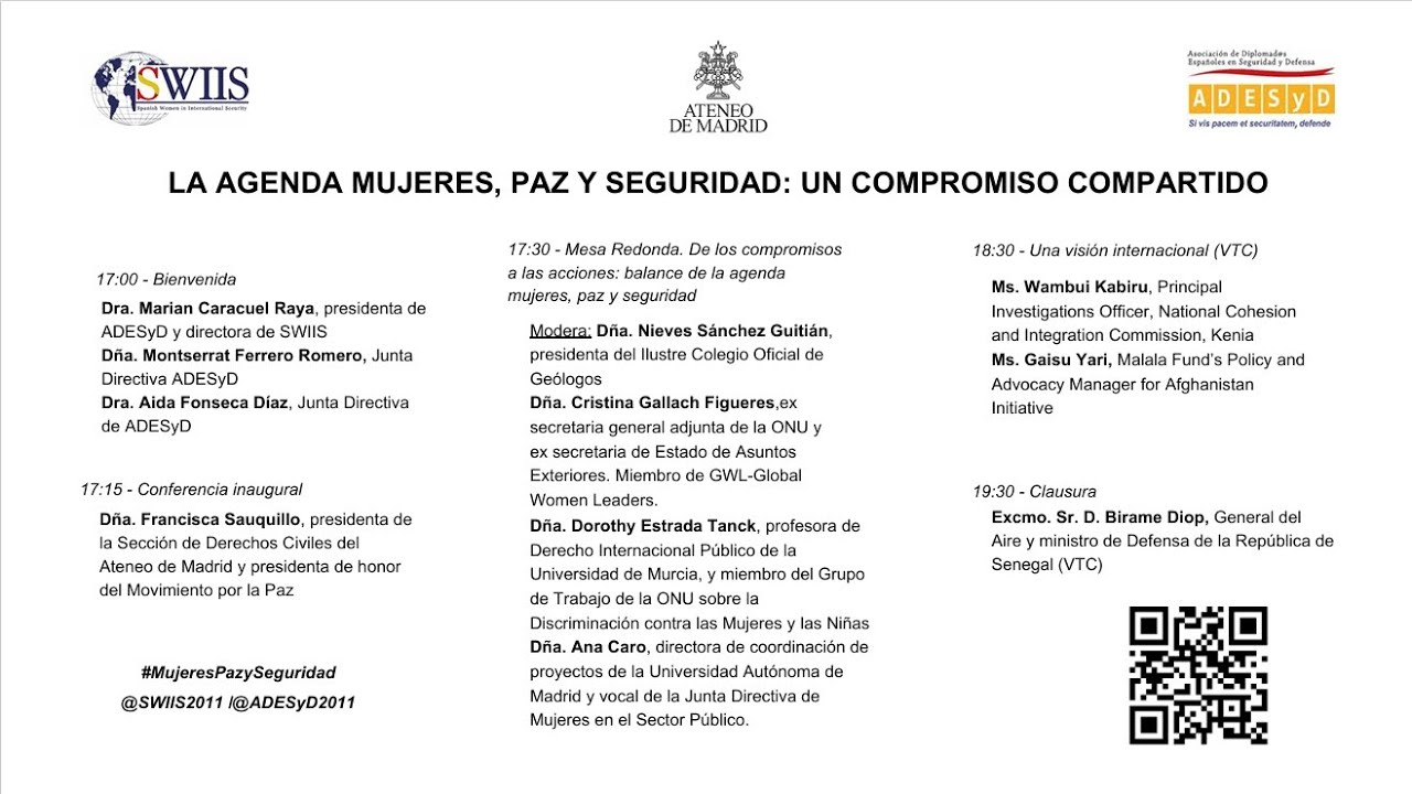 LA AGENDA MUJERES, PAZ Y SEGURIDAD: UN COMPROMISO COMPARTIDO