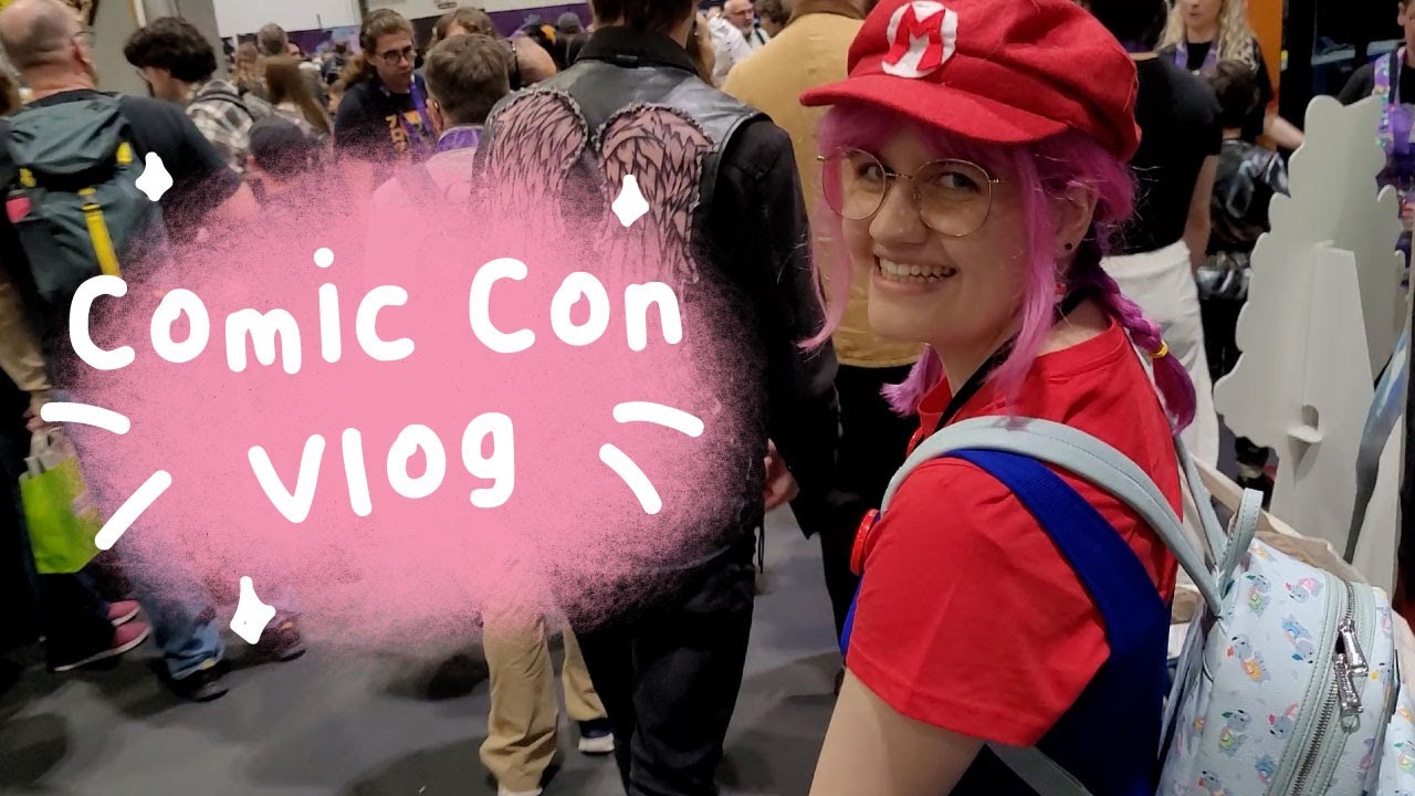 COMIC CON LONDON VLOG ✿ My time at MCM Comic Con 2024 October Artist alley, what i ate