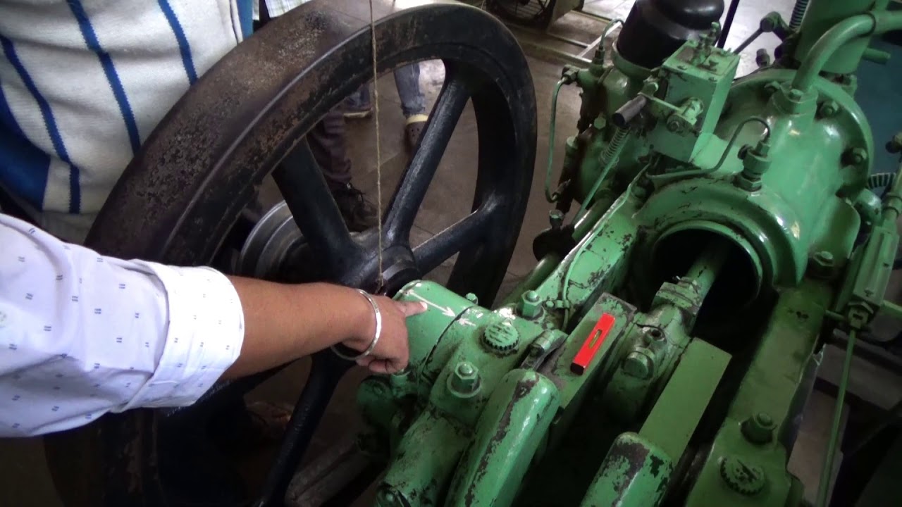 Valve timing diagram of a diesel engine