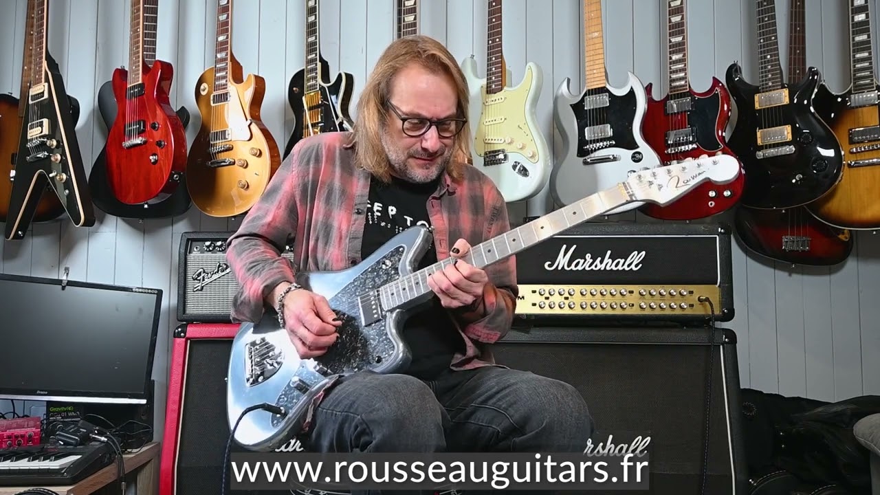 Test Rousseau Guitars modèle JM Surfeur d'Argent ! Corps chromé et manche aluminium Hoxey