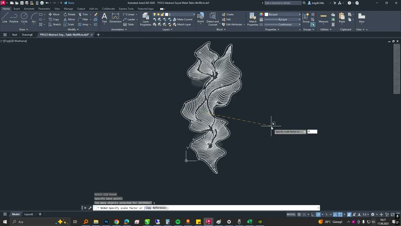 AOTOCAD ÇİZİM KÜÇÜLTME