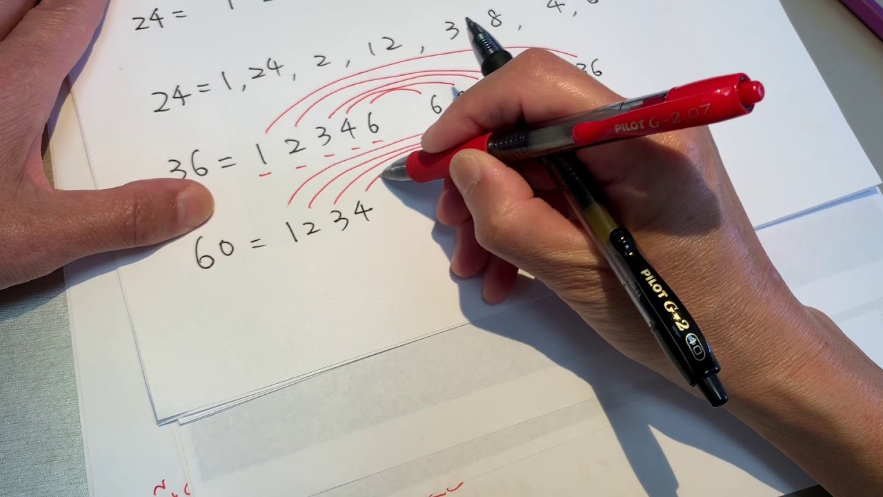 4th math factors how to write every of them