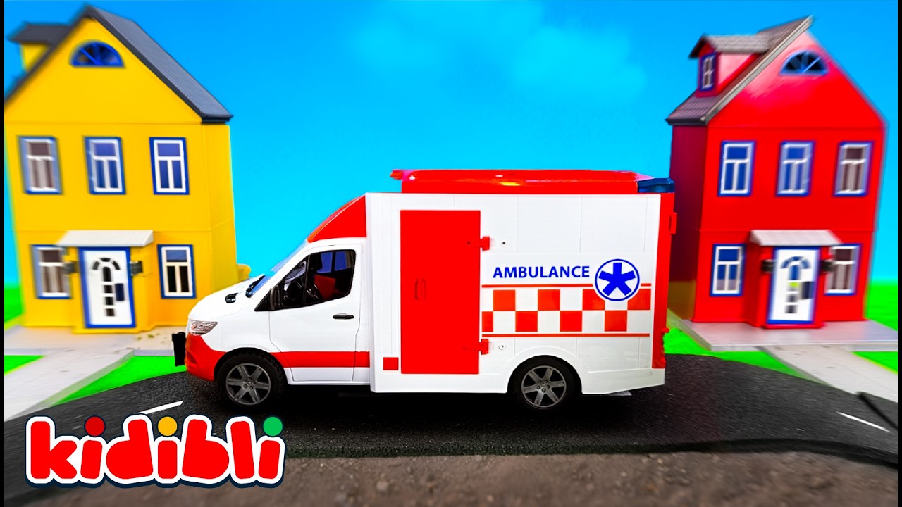 Les véhicules de secours pour enfants 🚁🚑 Ambulance et camion de pompier | Kidibli en Français